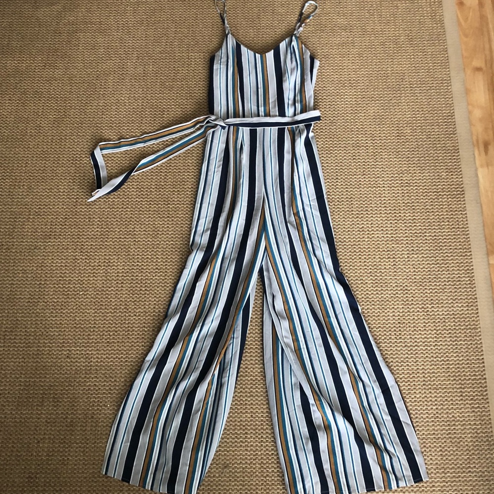 Stunning Stripe Adjustable Jumpsuit
